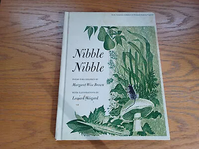 Nibble Nibble Margaret Wise Brown 1959 Hardcover Scott Foresman • $24