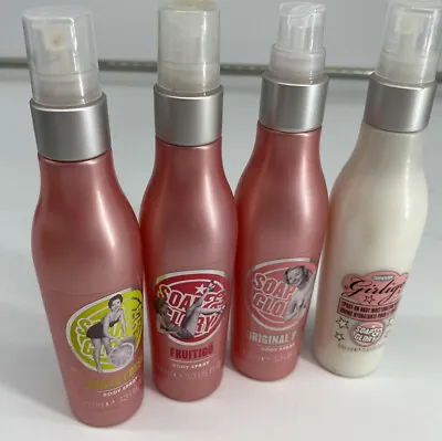 £34 • Buy Soap & Glory Body Spray Bundle Sugar Crush ,girligo ,fruitigo & Original Pink
