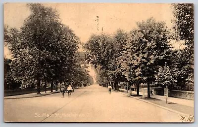Middletown Ohio~South Main Street~Kids On Bicycles~1907 Rotograph Postcard • $13