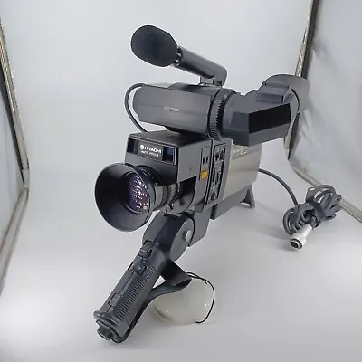 Vtg Analog TV Broadcast Camera Hitachi Saticon VK-C850 + Manual + Acc Untested X • $185