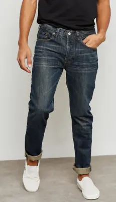 D-Struct Vintage Wash Tapered Jeans 30R W30 L32 TD8 GG 05 • £29.99