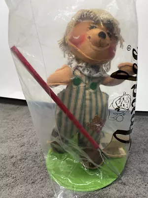 VTG 1998 Annalee 10  Billy Bears Farmer W Tags Pitchfork 2802 Overalls NEW • $18