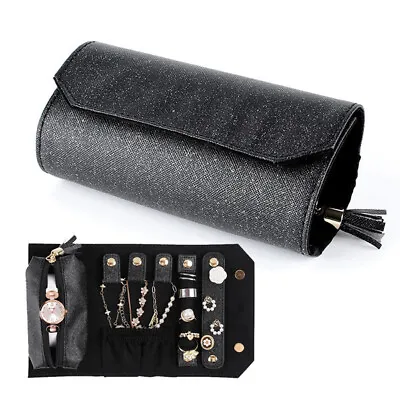 Portable Jewelry Roll Bag Jewellery Storage Ornament Pouch Organizer Bags Travel • $11.36