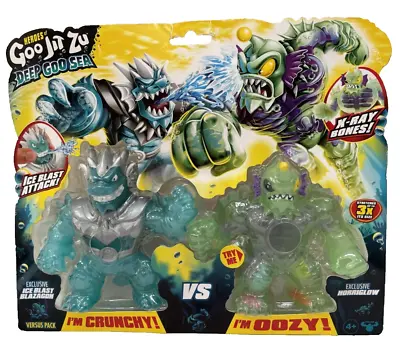 Goo Jit Zu Deep Goo Sea Exclusive Ice Blast Blazagon Vs Horriglow  New Pls Read • £25.99