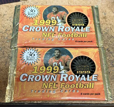 1999 Crown Royale Football Hobby Factory Sealed 2 Pack Lot Kurt Warner RC • $39.99