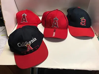 Los Angeles Angels Hats Adjustable Baseball Caps - Lot Of 4 • $12.99