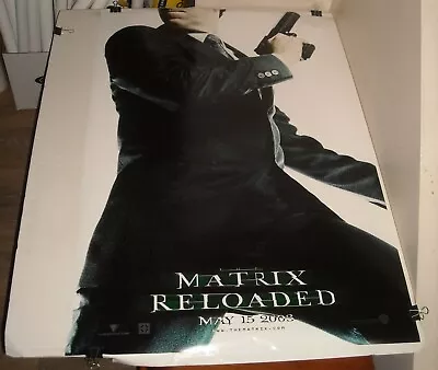 Rolled 2003 Matrix Reloaded Advance Double Sided Movie Poster Keanu Reeves  • $9.99