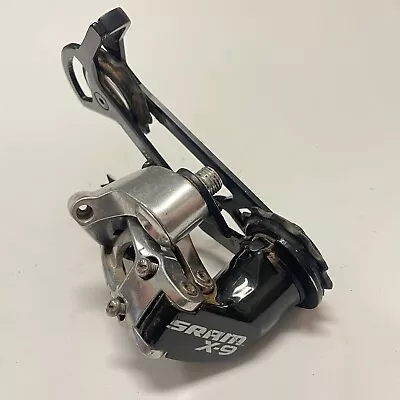 SRAM X9 Rear Derailleur 9 Speed 1:1 Actuation Ratio Long Cage • $39.95