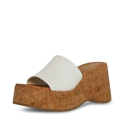 Madden Girl Women's Zaharra Wedge Sandal White Paris 8 (DAMAGED BOX) • $17