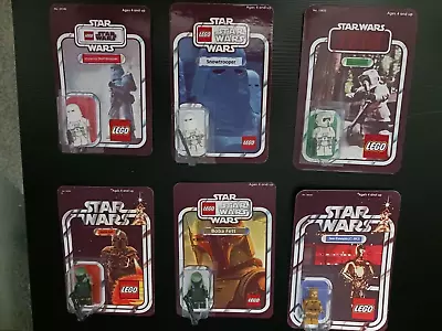 6 X LEGO Star Wars Minifigures On Custom Cards • $75