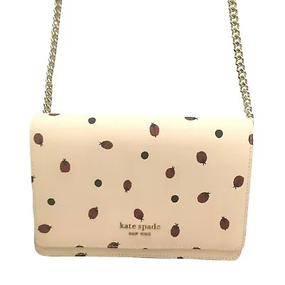 Kate Spade Chain Wallet Lady Bug Dots PWR00471 Ivory Multi  NEW • $170.95