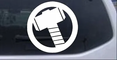 Thor Hammer Symbol Logo Car Or Truck Window Laptop Decal Sticker • $6.49