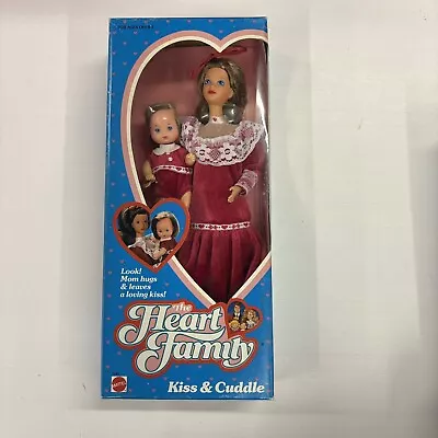 NIB Vintage 1986 Mattel 3140 Heart Family Kiss & Cuddle Mom & Baby Boy Sealed  • $145.28