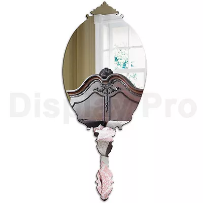 Ornate Hand Mirror Acrylic Wall Childrens Bedroom Decor - Shatter Resistant • £8.42