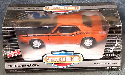 Ertl American Muscle 1970 Plymouth Aar Cuda 7269/7268  Diecast Car 1:18 • $45