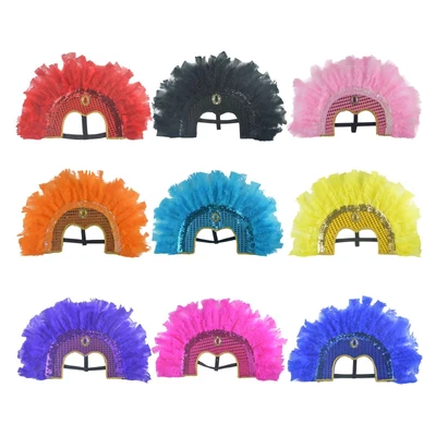 $8.80 • Buy Fashion Chief Indian Headdress Headwear Head Dress Headband Feather Hat For