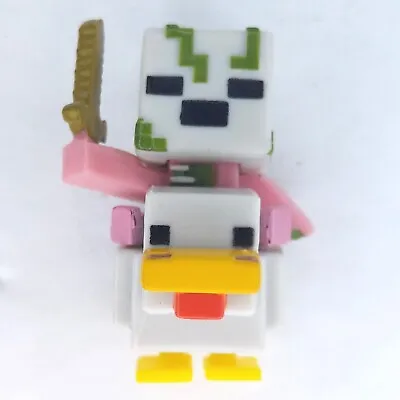 Minecraft Mini-Figures Wood Series 10 1.25  Zombie Pigman Chicken Jockey Figure • $10