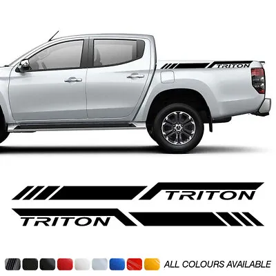  Pickup Truck Rear Side Stripes Decal Stickers For Mitsubishi Triton L200  • $22.88