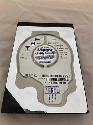 £9.99 • Buy Maxtor Diamond Max Plus 8 Hard Disk Drive 40GB Cleaned And Tested Working