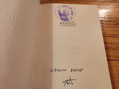 Christo Brand SIGNED Doing Life With Mandela My Prisoner Friend 2014 1st Ed. GOA • $44.99