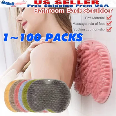 Shower Foot Back Scrubber Massage Pad Body Bath Soft Brush Mat Cleaning Bathroom • $364