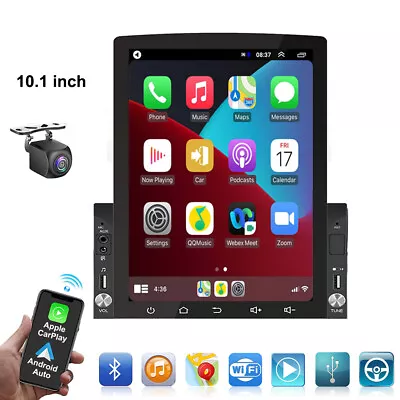 2 Din Car Stereo Radio Android 13 GPS WiFi Vertical Touch Screen Carplay Player • $114.50