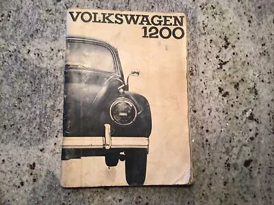 Vtg Lot 1963 Volkswagen Beetle 1200 Owner's Instruction Manual English  Original • $26