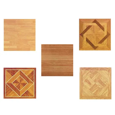 Wood Vinyl Tiles 40 Pieces Self Adhesive Indoor Flooring - Actual 12''x12'' • $39.99