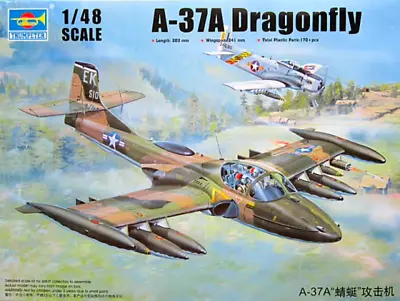 Trumpeter 1/48 US A37A Dragonfly Light Ground Attack Aircraft 02888 • $38.99