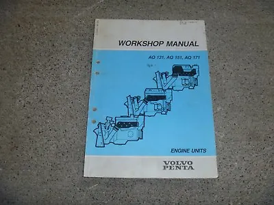 Volvo Penta AQ131 AQ151 AQ171 Marine Engine Workshop Service Repair Manual • $104.30