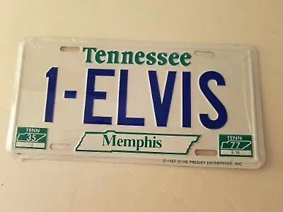 Elvis Presley Aluminum Metal Souvenir License Plate 6 X12  Memphis Tennessee NOS • $19.75