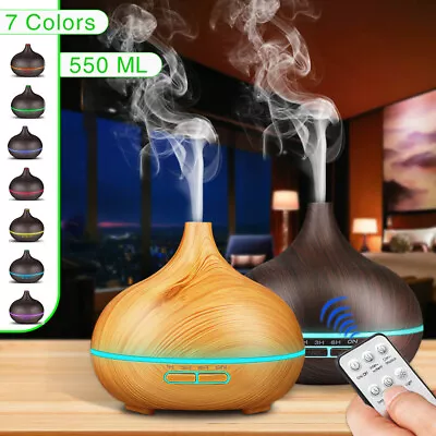 550ML Aroma Aromatherapy Diffuser LED Oil Ultrasonic Air Humidifier Purifier AU • $19.45