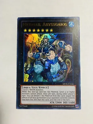 Yu-Gi-Oh! TCG Mermail Abyssgaios Abyss Rising Abyr-En046 Unlimited Ultra Rare • $5