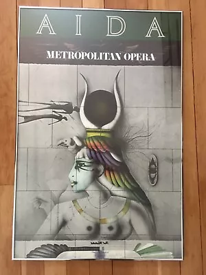 Vtg 1978 Metropolitan Opera Aida Paul Wunderlich Lithograph Print Framed Poster • $975