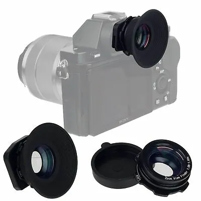 1.08x-1.60x Zoom Viewfinder Eyepiece Eyecup Magnifier For Canon Nikon Sony Fuji • $22.29