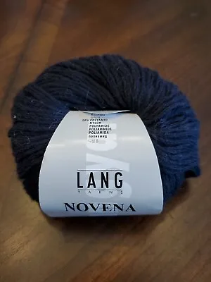  Lang Novena Yarn 25gr Wool Blend Black  • $6.25