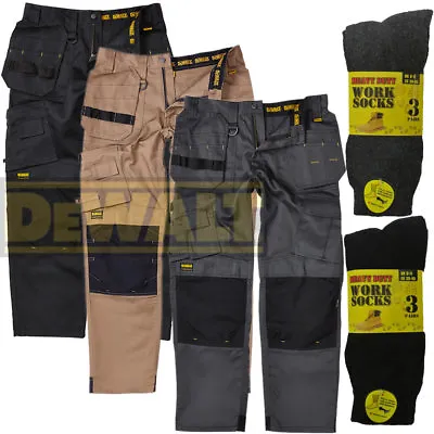 £49.99 • Buy DeWalt Pro Tradesman Multi Pocket Industrial Mens Work Trouser + FREE WORK SOCKS