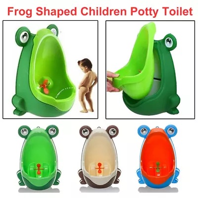 $12.95 • Buy Kid Baby Potty Toilet Training Urinal Boys Pee Trainer Cute Frog Shaped Bathroom