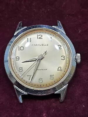 Vintage Caravelle Swiss Made 33mm Manual Wind Wrist Watch Running  • $20.50