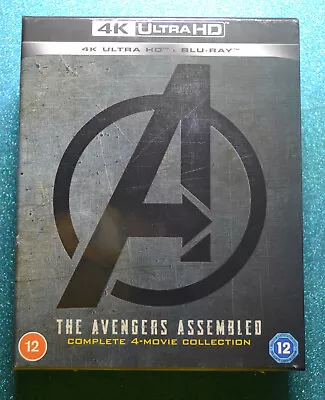 New & Sealed 4K The Avengers 4 Movie Collection 4K + Blu-ray Box Set • £42.99