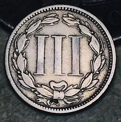 $27.99 • Buy 1867 Three Cent Nickel Piece 3C Ungraded Circulated Civil War US Coin CC17827