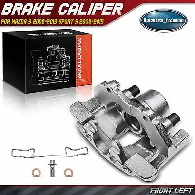 Disc Brake Caliper With Bracket For Mazda 3 Sport 5 Front Left Driver BPYK3371XB • $51.98