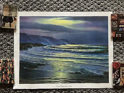Evening Tide By Maurice Meyer Litho In U.S.A. Donald Art Co. On Fabric • $50