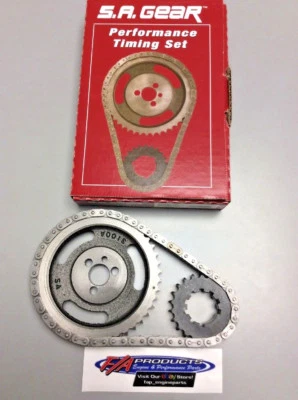 $61 • Buy Small Block Chevy 327 350 400 9 Key .250  Roller Timing Set S.A. GEAR 78100-9