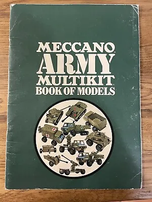 Vintage 1975 Meccano Army Multikit Book Of Models England Military • £6.75