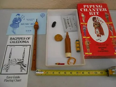 New 1988 Vintage Piping Chanter Kit Bagpipes Of Caledonia Scotland Cassette Nos • $8.99