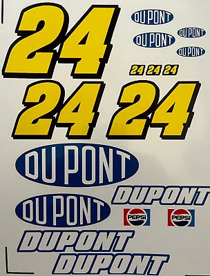1/10 Scale R/C Racing Vinyl Decal/Sticker Sheet W/ Sponsor Stickers DUPONT #24 • $18