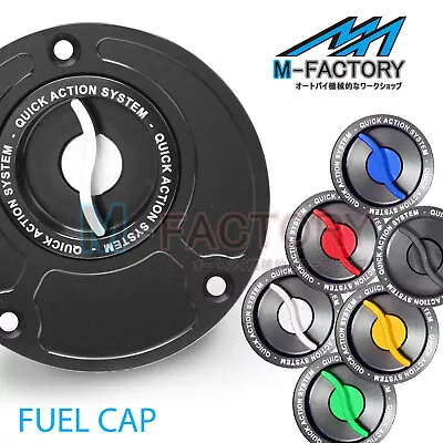 SILVER CNC Quick Action Fuel Cap For Kawasaki Z900RS 18-19 • $67.31