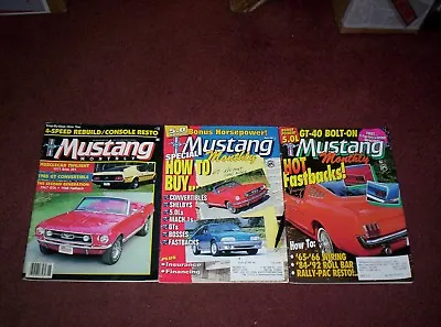 Mustang Monthly Magazine Lot 3 Issues • $5.99