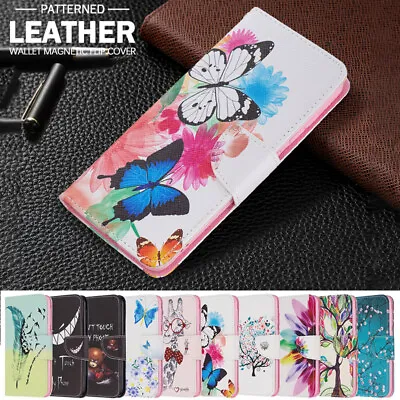 For IPhone 14 13 12 11 Pro Max X 8 7 Plus Pattern Case Leather Wallet Flip Cover • $13.99